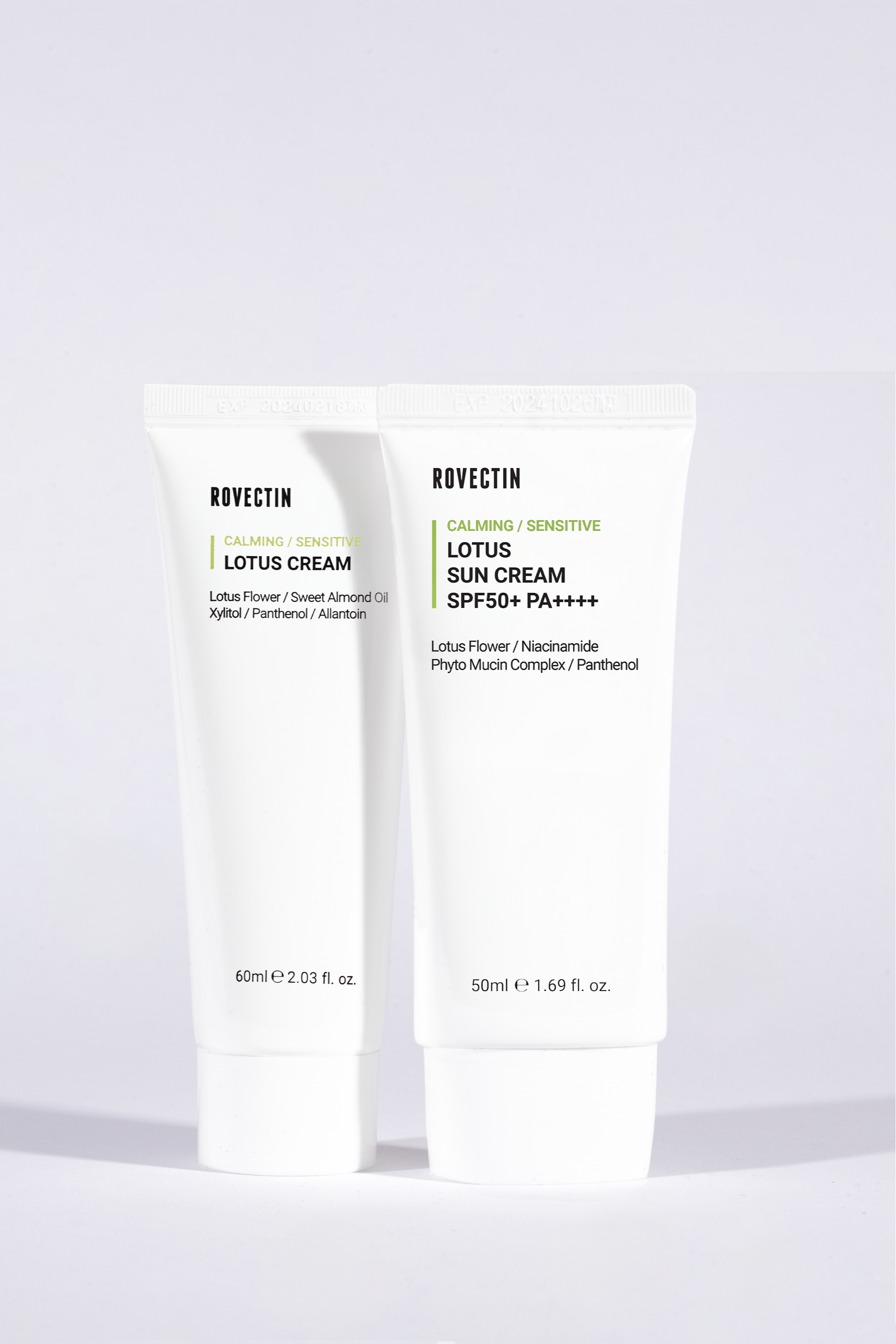 Calming Lotus Cream & Sunscreen Set