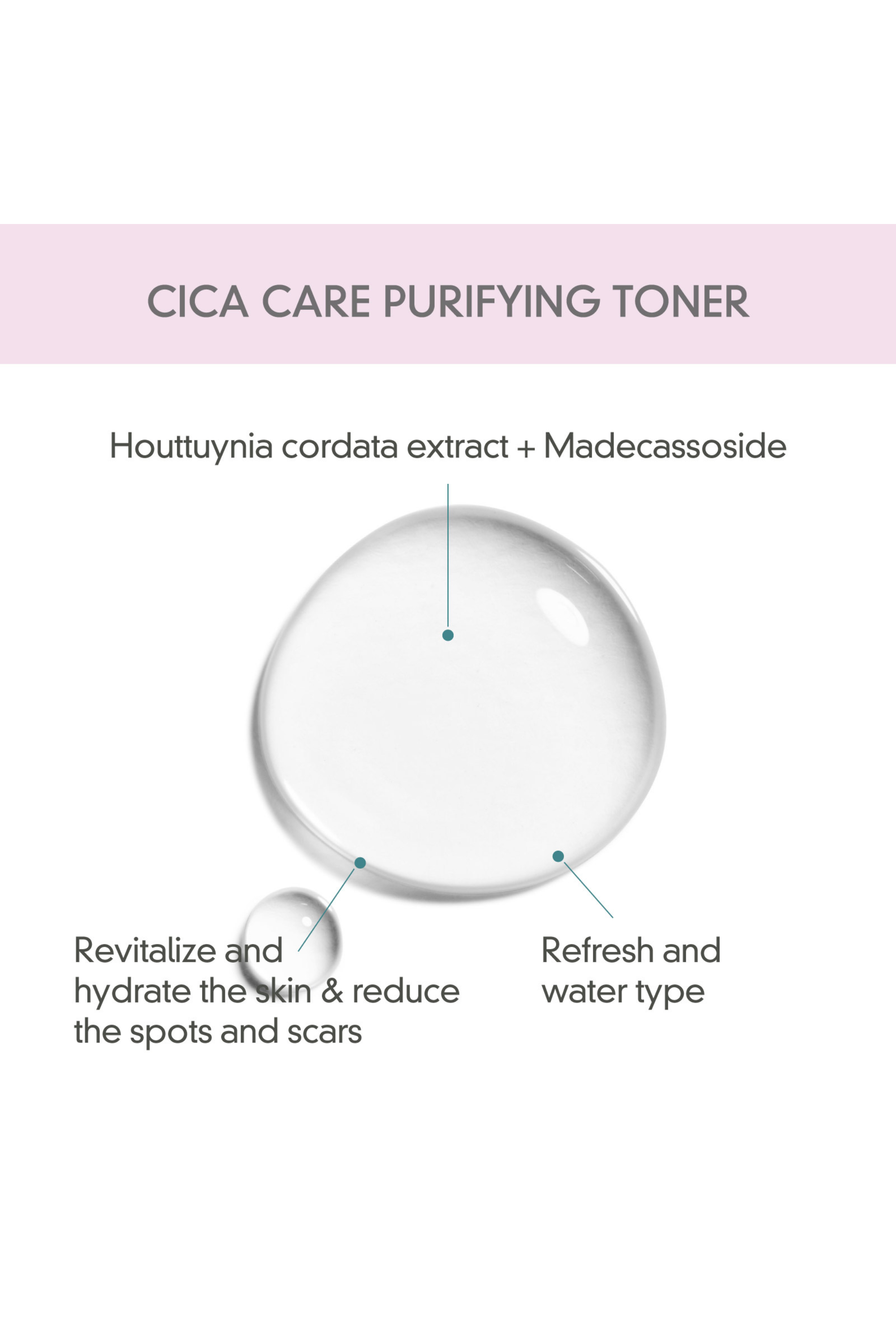 Cica Care Purifying Toner - Rovectin Skin Essentials