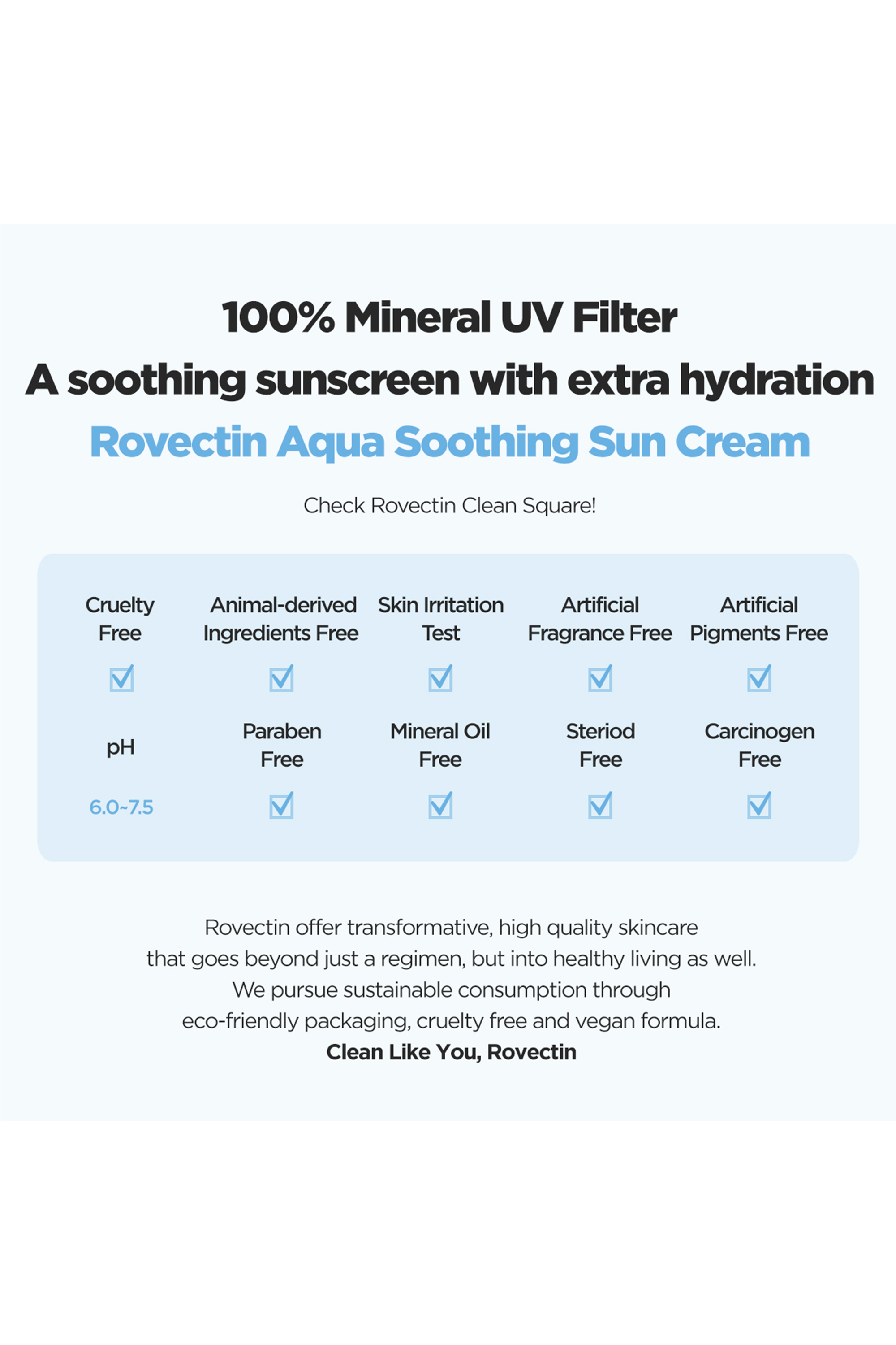 Aqua Soothing Sun Cream SPF 50+, PA++++, Reef-Safe - Rovectin Skin Essentials