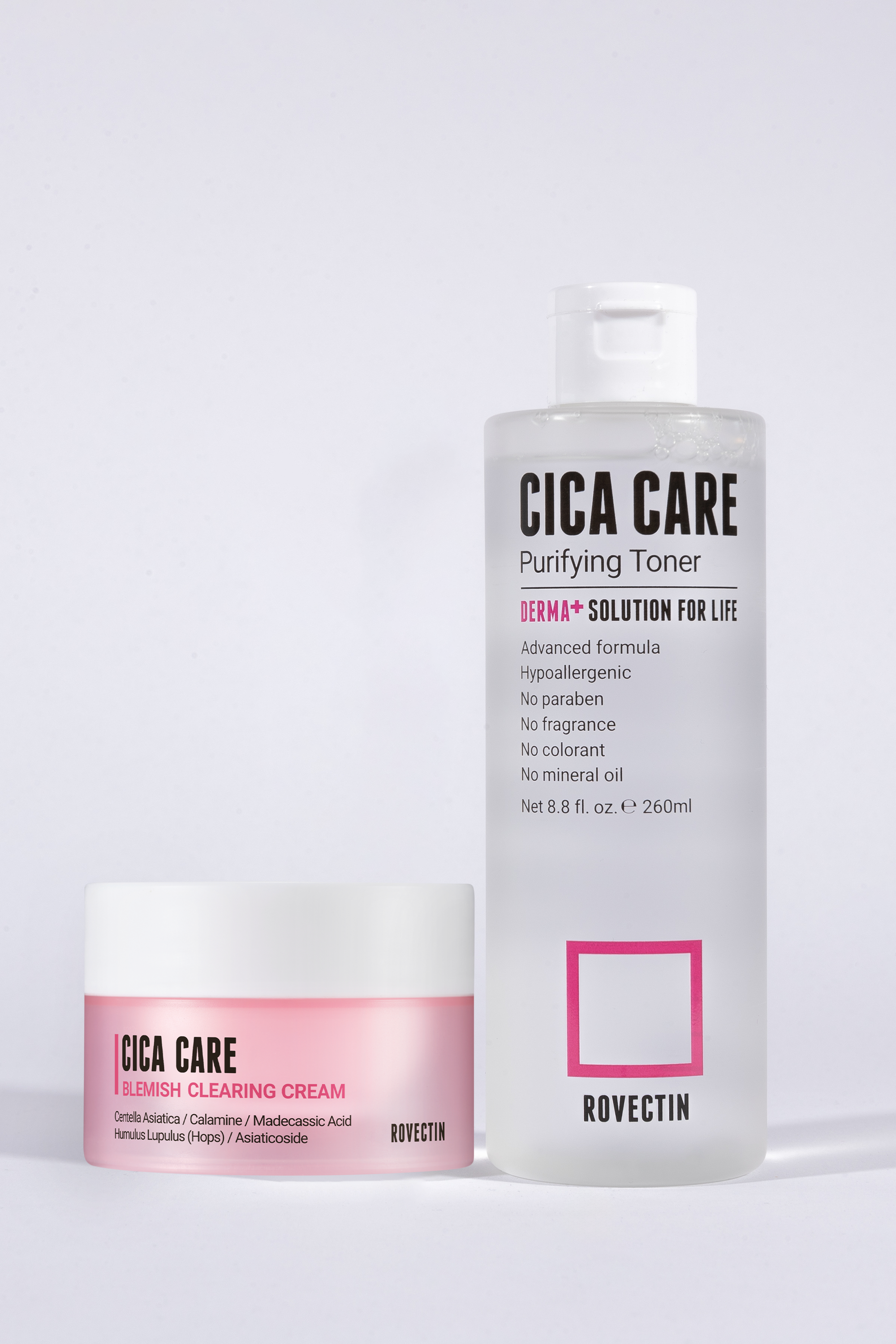 Cica Care Toner & Cream Set ($57 Value) - Rovectin Skin Essentials