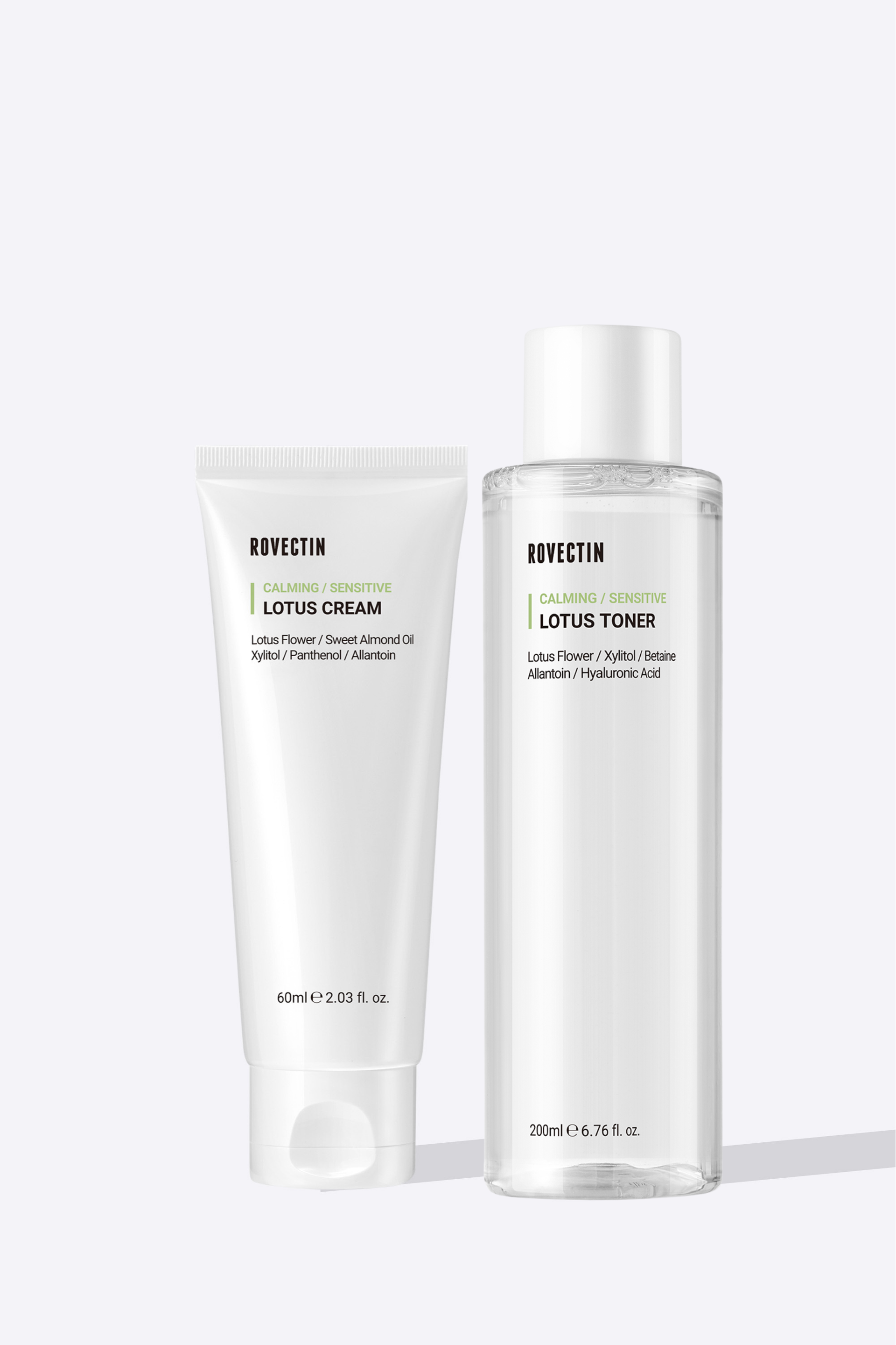 Calming Lotus Toner & Cream Set – Rovectin