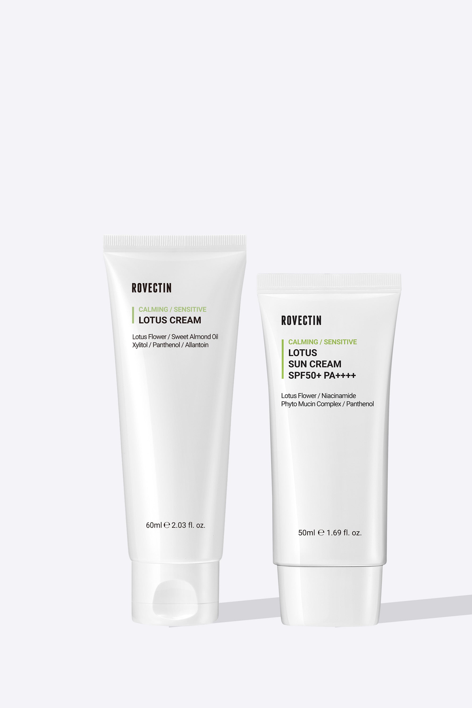 Calming Lotus Cream & Sunscreen Set