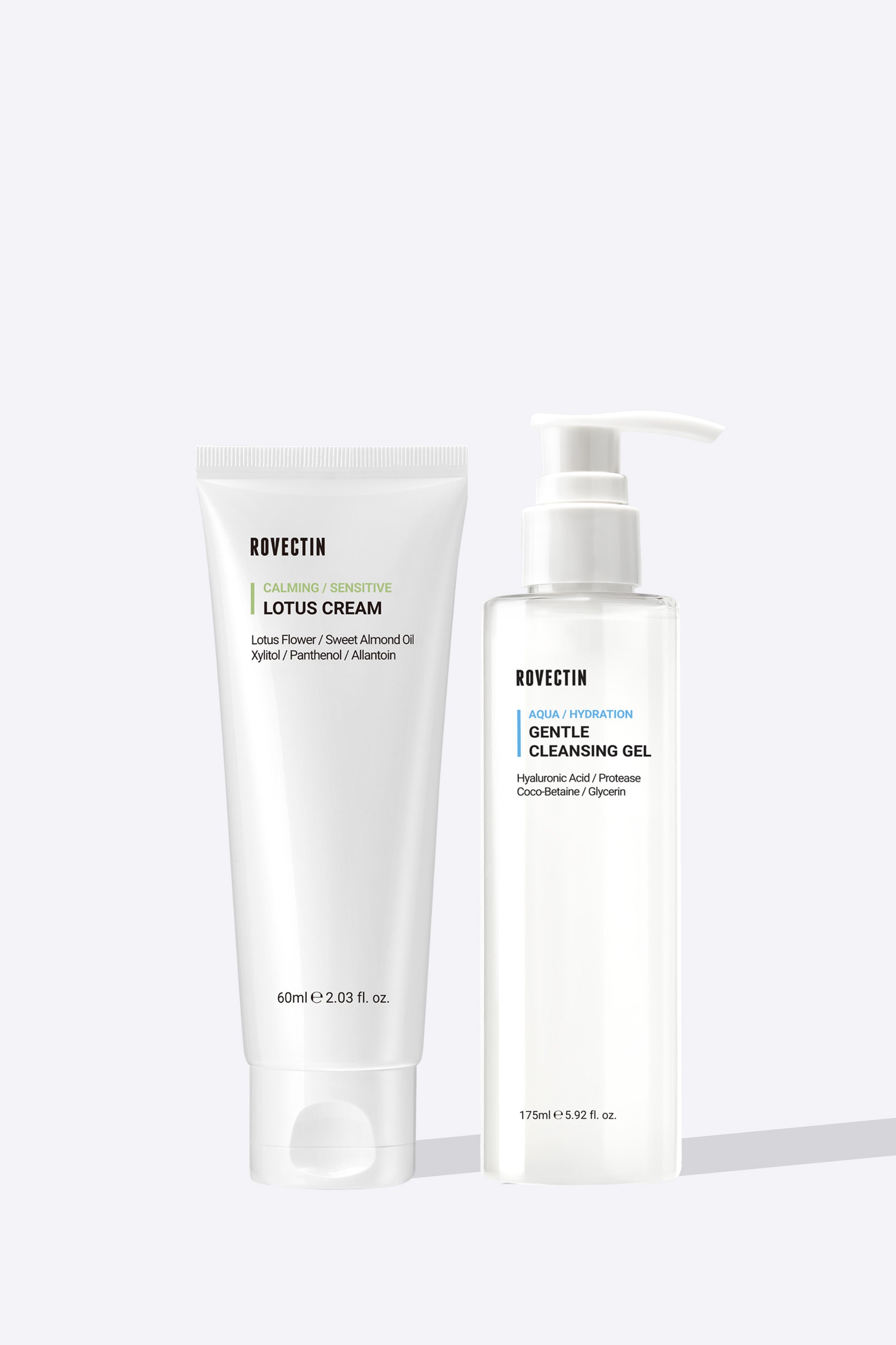 Aqua Cleansing Gel & Lotus Cream Set